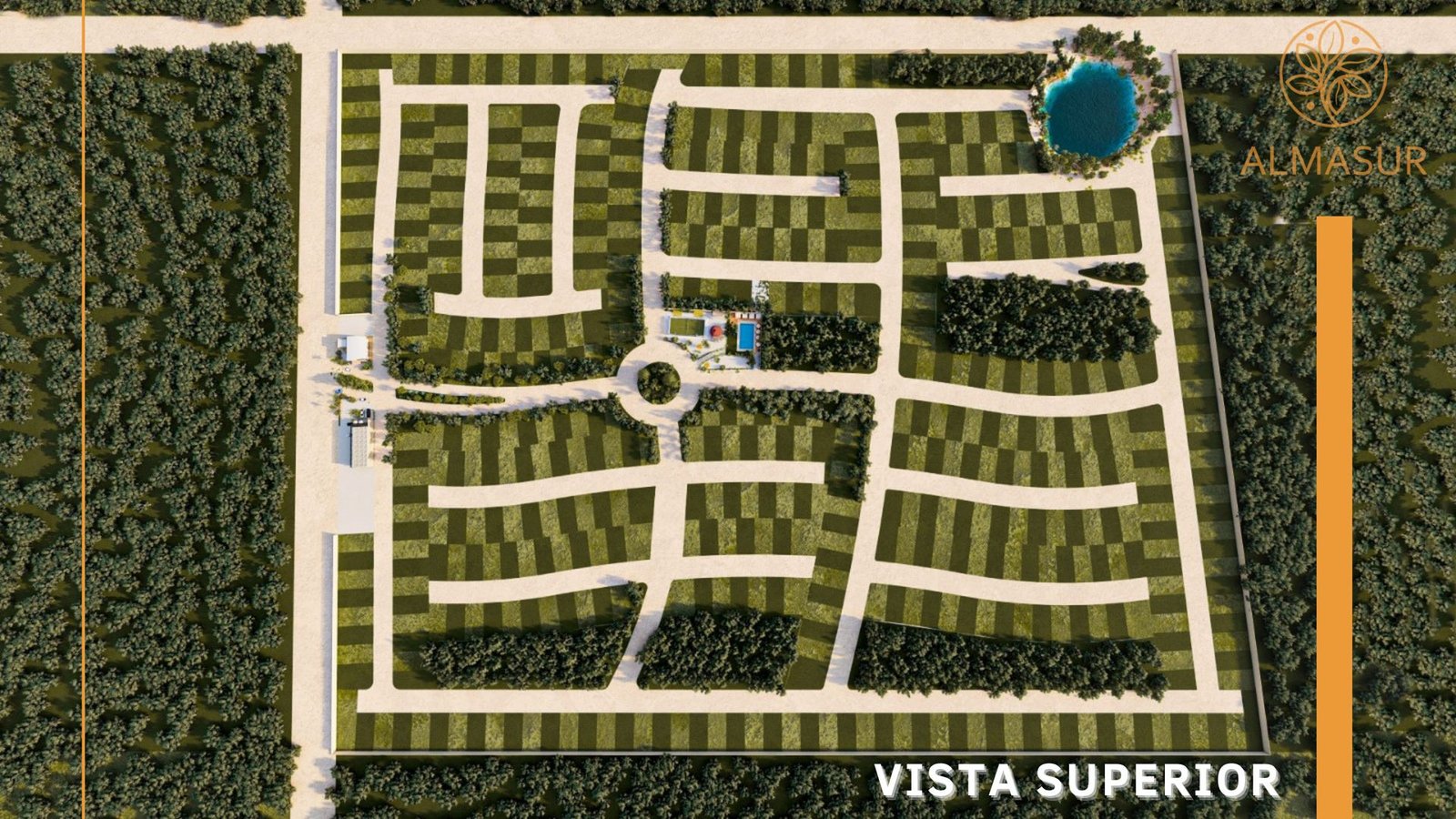 Vista aérea del master plan de ALMASUR